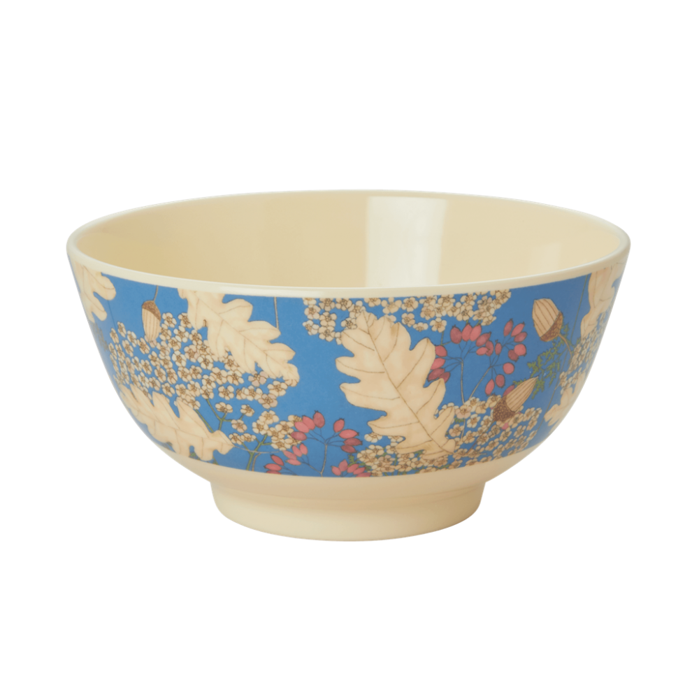 Autumn and Acorn Print Melamine Bowl Rice DK